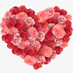 爱情png素材玫瑰花爱心高清图片