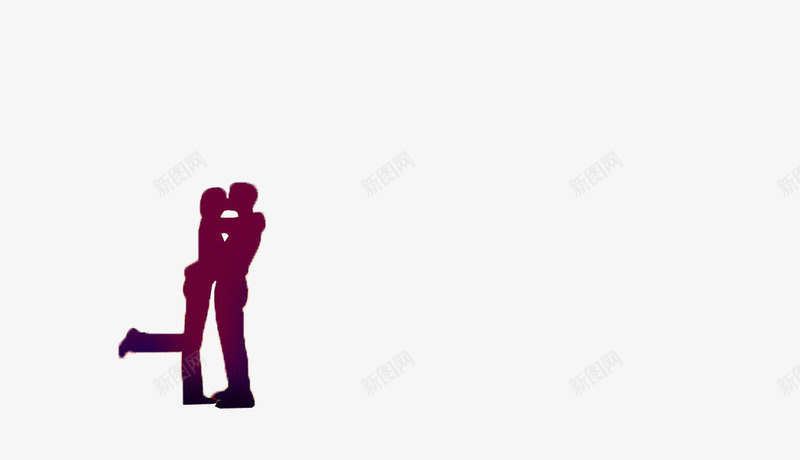 七夕情人节png免抠素材_新图网 https://ixintu.com 亲吻的情侣 情人节 情人节素材 情侣 情侣剪影
