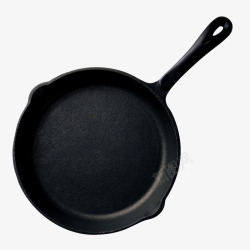 锅具馒头黑色平底锅高清图片
