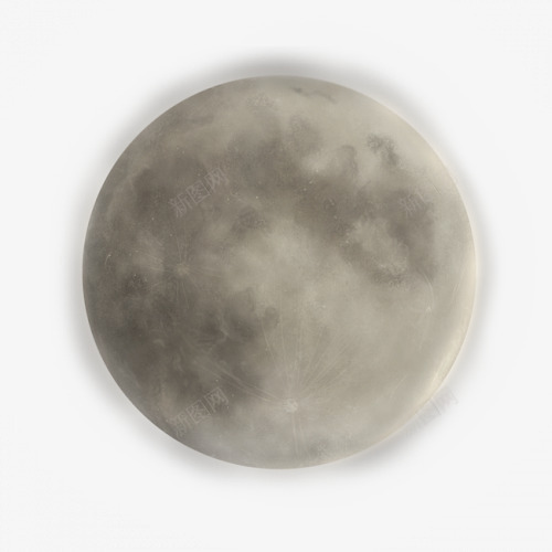 月球png免抠素材_新图网 https://ixintu.com 恒星 星空 月亮 月球 月球虚影 黑白月球