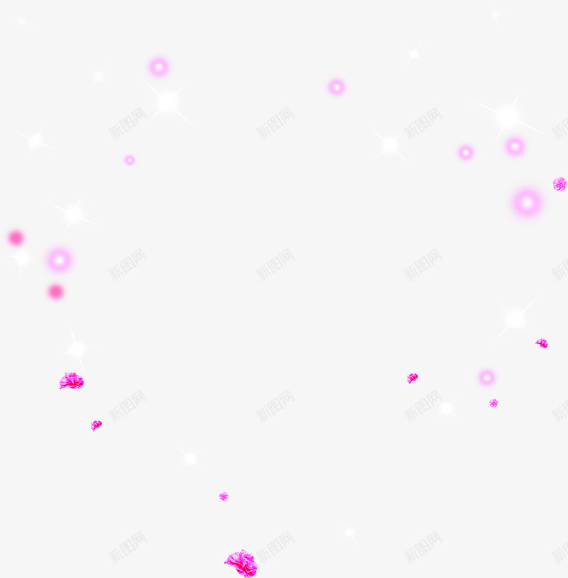 紫色光点漂浮装饰png免抠素材_新图网 https://ixintu.com 光点 漂浮 紫色 装饰