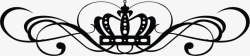 黑色的皇冠黑色欧式皇冠花纹高清图片