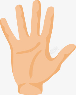 手势数字8动作手势数字五动作卡通矢量图高清图片