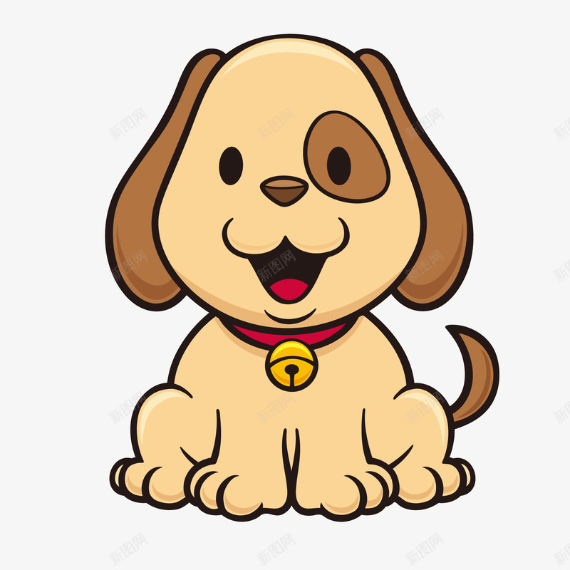 卡通可爱的宠物小狗png免抠素材_新图网 https://ixintu.com 动物设计 卡通 可爱 宠物 小狗 手绘