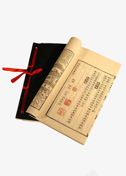 古董书盒古书中国古风高清图片