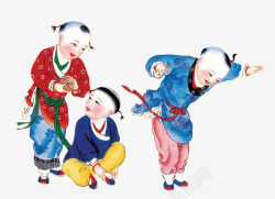 玩耍的孩童素材
