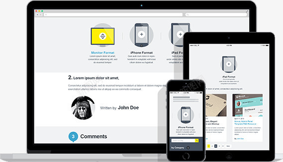笔记本电脑手机ipad模版png免抠素材_新图网 https://ixintu.com pc端 手机端 网页