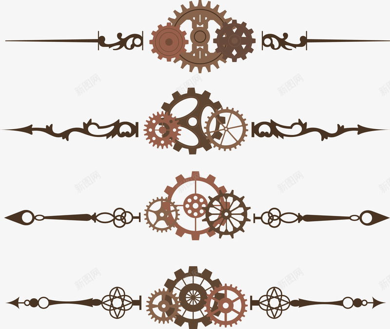 机器齿轮金色矢量图ai免抠素材_新图网 https://ixintu.com 古董 复古 工业 幻想 广告设计 机械 边框 金属 齿轮 矢量图