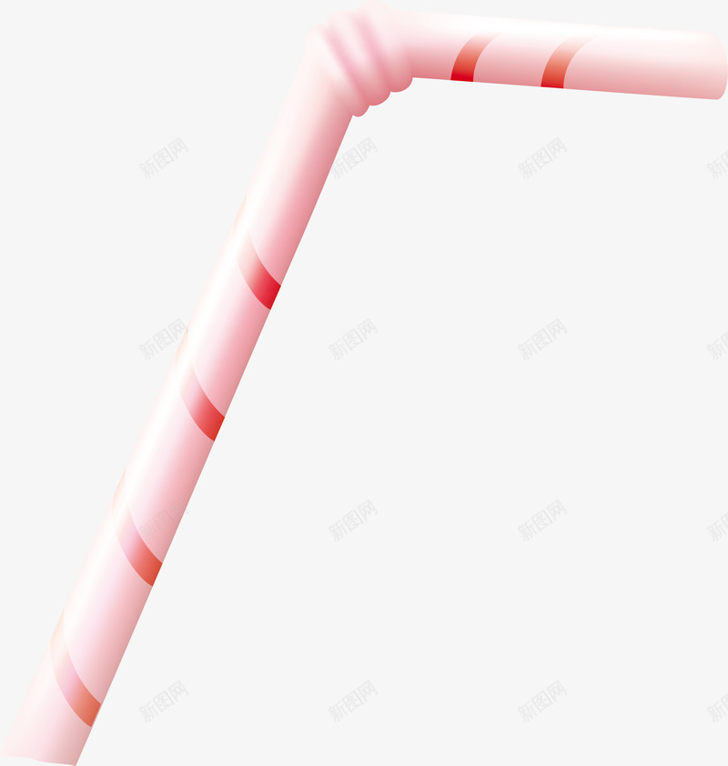 粉色卡通吸管png免抠素材_新图网 https://ixintu.com 喝饮料 塑料吸管 管子 粉色吸管 装饰图案 饮品