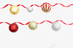 红色平安夜圣诞节彩球背景高清图片
