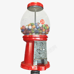 七彩糖果自动贩卖机红色七彩糖果贩卖机高清图片