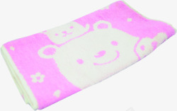 紫色可爱小熊毛巾素材