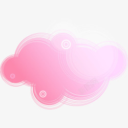 粉色科技雾状素材