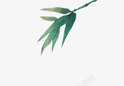 文艺绿色树叶装饰素材