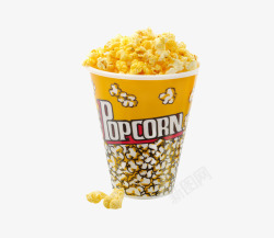 膨化食品popcorn爆米花食品实物高清图片