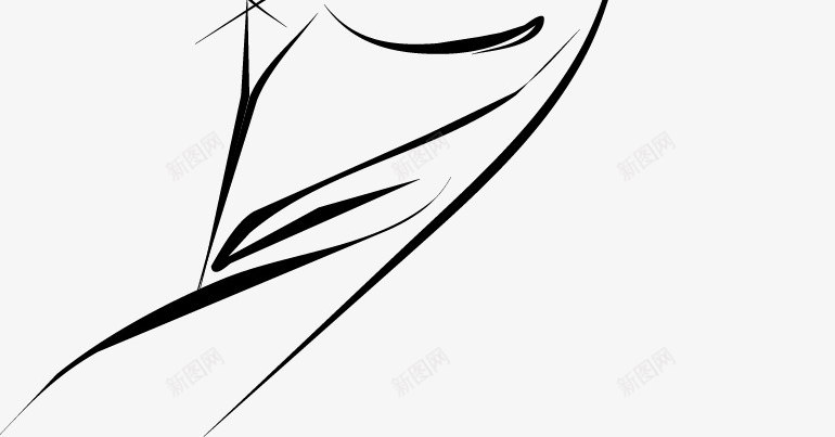 手绘流动性动感身材曲线图标png_新图网 https://ixintu.com 优美曲线 动感 手绘 流动性 线条 美女腰 苗条的女生 身材曲线