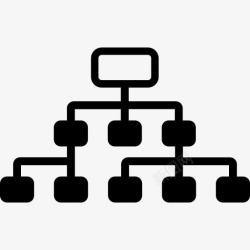 团队结构层次结构图标高清图片