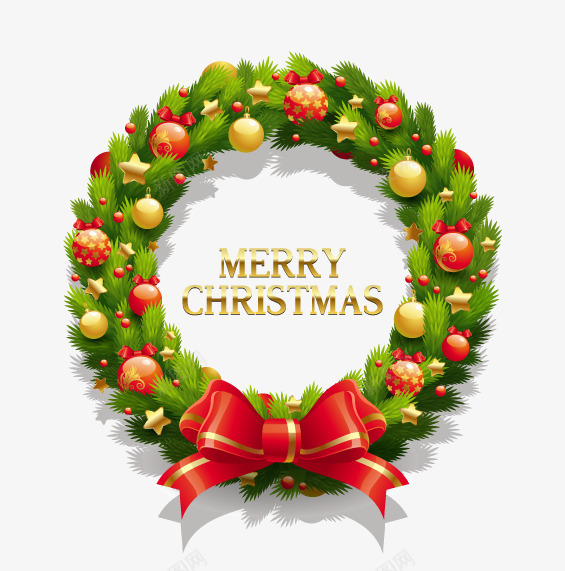 圣诞png免抠素材_新图网 https://ixintu.com 圣诞礼物 圣诞花环 绿色植物 铃铛