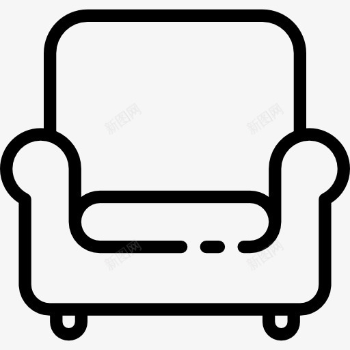 扶手椅图标png_新图网 https://ixintu.com 家具 座位舒适 扶手椅 椅子