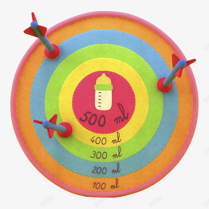 卡通彩色立体箭靶png免抠素材_新图网 https://ixintu.com C4D 三维 创意 卡通 圆环 彩色 立体 箭靶 精美