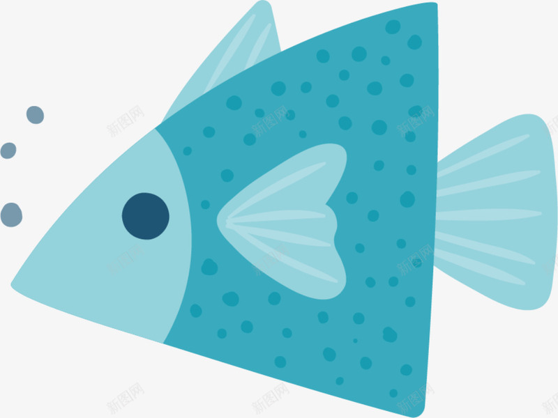 海洋生物冒泡的小鱼png免抠素材_新图网 https://ixintu.com 一条鱼 冒泡的小鱼 海水鱼 海洋生物 海生生物 蓝色小鱼