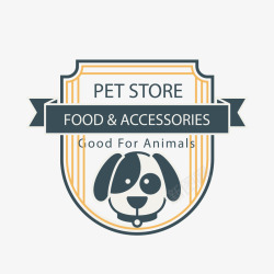 矢量宠物店标志宠物店logo图标高清图片
