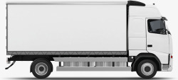 白色的货车白色卡车货车图标高清图片