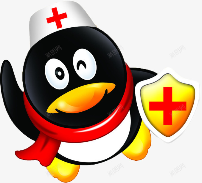 企鹅医生图标png_新图网 https://ixintu.com QQ 企鹅 健康 医生 卡通 联系方式 诊断