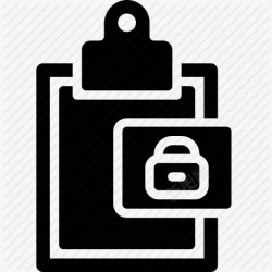 icon锁黑色简洁账户管理图标高清图片