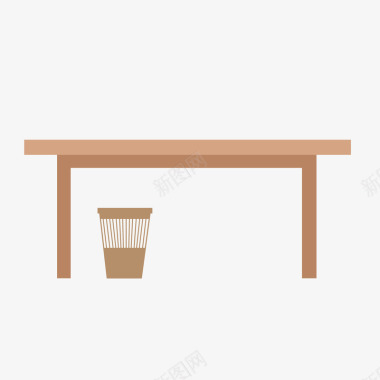 扁平化桌子矢量图图标图标