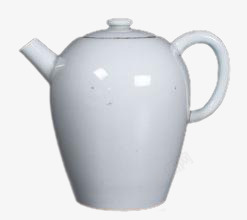 白瓷茶壶素材