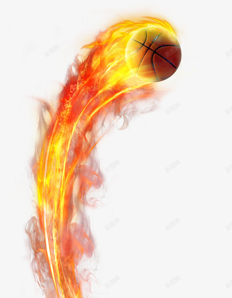 带火篮球png免抠素材_新图网 https://ixintu.com 一把火 体育 动感 火 火焰 火焰喷射 篮球 运动