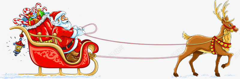扁平手绘风格圣诞节老人雪橇png免抠素材_新图网 https://ixintu.com 圣诞节 扁平 老人 雪橇 风格