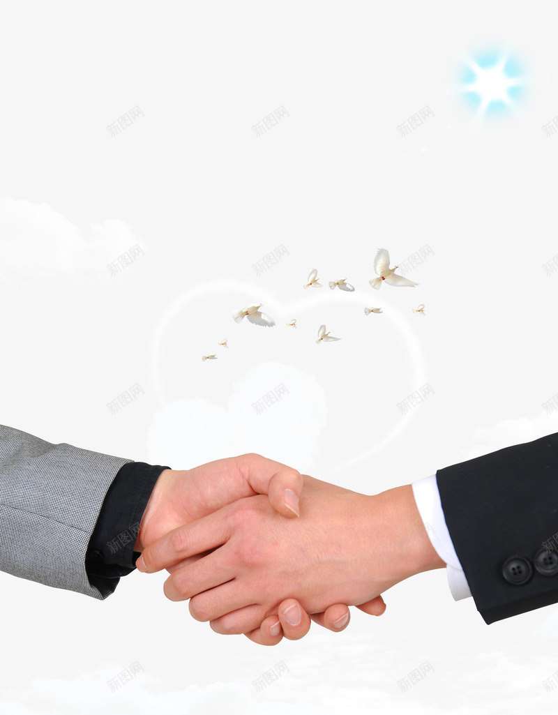 商务人士合作握手共赢png免抠素材_新图网 https://ixintu.com 专业团队 共赢 协作 合作 商务人士 团队 团队的凝聚力 握手