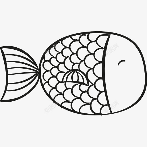 厨房里的鱼图标png_新图网 https://ixintu.com 健康食品 动物 水产 海洋生物水族馆 海鲜 鱼类