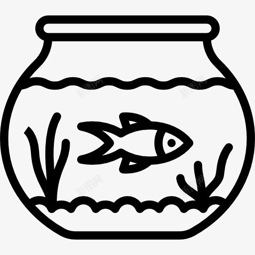水族馆图标png_新图网 https://ixintu.com 动物 宠物 水产 海洋生命水族馆