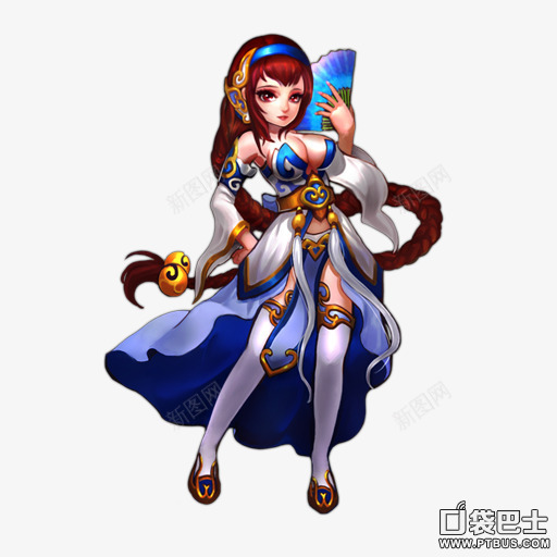 Q版游戏可爱少女png免抠素材_新图网 https://ixintu.com 可爱 少女 游戏