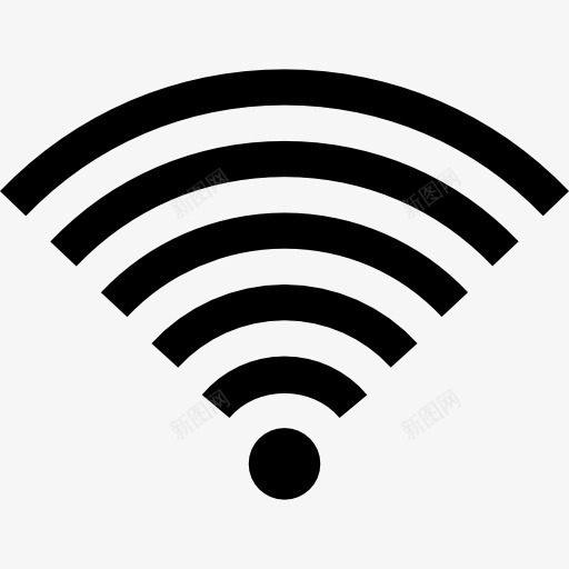 WIFI全信号接口符号图标png_新图网 https://ixintu.com WiFi 互联网 信号 全 界面 符号 连接