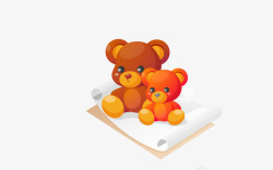 彩色小熊玩具素材