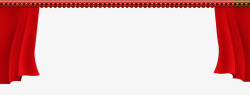 春节联欢晚会元素门帘高清图片