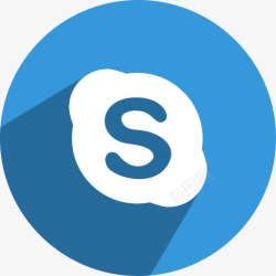 简约平面设计图标下载自由媒体网络Skype社会社交图标高清图片