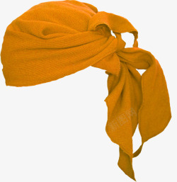 黄色头巾素材