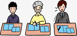 考研面试卡通人物高清图片