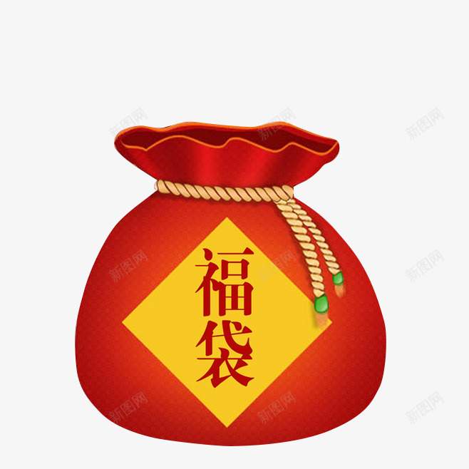 红色福袋png免抠素材_新图网 https://ixintu.com 图片 红色