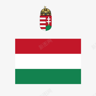匈牙利国徽矢量图图标图标