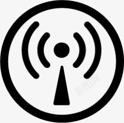 WiFi路由器地铁车站的黑色图标png_新图网 https://ixintu.com MB WiFi router wifi 路由器