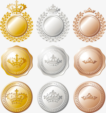 奥运金牌设计金银铜奖牌图标图标