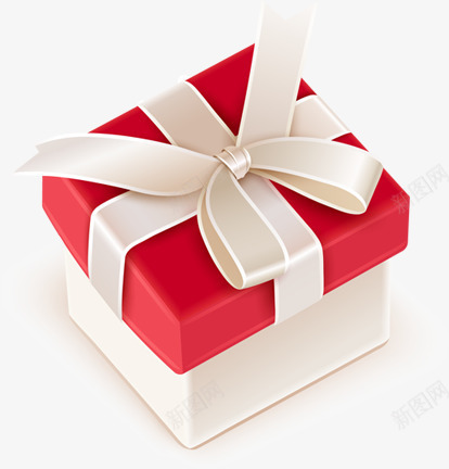红色卡通礼物礼盒包装png免抠素材_新图网 https://ixintu.com 包装 卡通 礼物 礼盒 红色