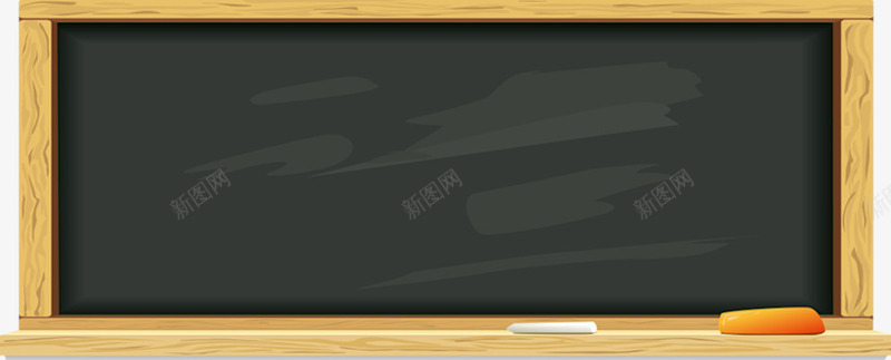 手绘黑板开学季木板png免抠素材_新图网 https://ixintu.com 开学 木板 黑板
