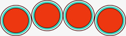 圆的形标题栏素材